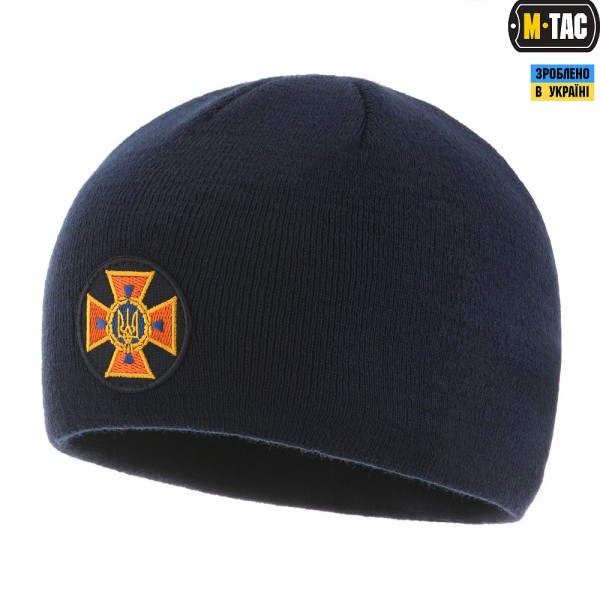 Шапка M-Tac тонкая вязка 100% акрил Dark Navy Blue - 3569510