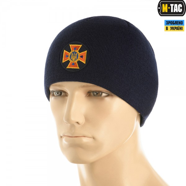 Шапка M-Tac тонкая вязка 100% акрил Dark Navy Blue - 3569510