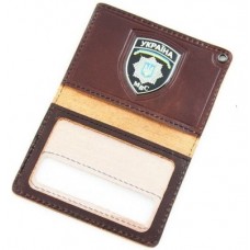 Обложка для удостоверения сотрудников МВД с пластиковым шевроном | МВД Украины