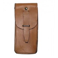 Подсумок поясной кожаный для магазина оригинал армии Чехословакии б/у