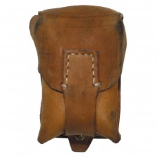 Подсумок поясной кожаный с замком оригинал армии Чехословакии б/у