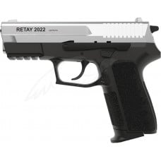 Пистолет стартовый Retay 2022 кал. 9 мм. Цвет - chrome.