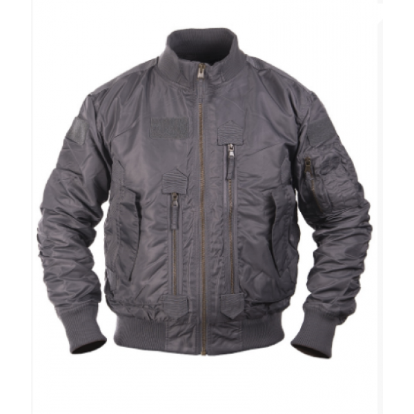 Бомбер льотна сіра Mil-tec Німечинна - 3565333