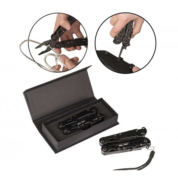 Мультитул карманный на 9 инструментов (11х4.5х2.5 см) Mil-Tec Германия Черный - 3555613 Мультитул карманный на 9 инструментов (11х4.5х2.5 см) Mil-Tec Германия Черный - 3555613