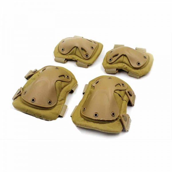 Защита тактическая наколенники, налокотники (ABS, полиэстер 600D, койот) - 3565534