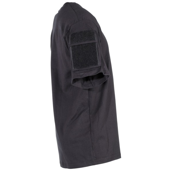 Футболка боевая с двумя карманами на липучке "MFH" (черная) - 3566305