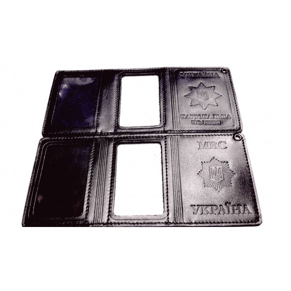 Обкладинка для посвідчення співробітників НПУ-МВС (з шевроном) - 3565714 Обкладинка для посвідчення співробітників НПУ-МВС (з шевроном) - 3565714