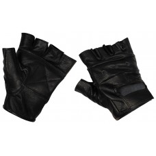 Рукавички шкіряні безпалі чорні MFH