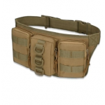 Сумка поясная с тремя карманами койот