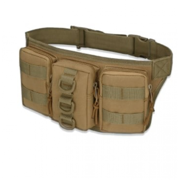 Сумка поясная с тремя карманами койот - 3568895