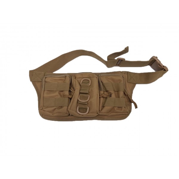 Сумка поясная с тремя карманами черная - 3569039 Сумка поясная с тремя карманами черная - 3569039