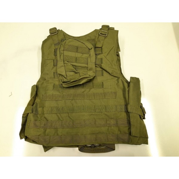 Чехол бронежилет с подсумками олива Китай - 3568899