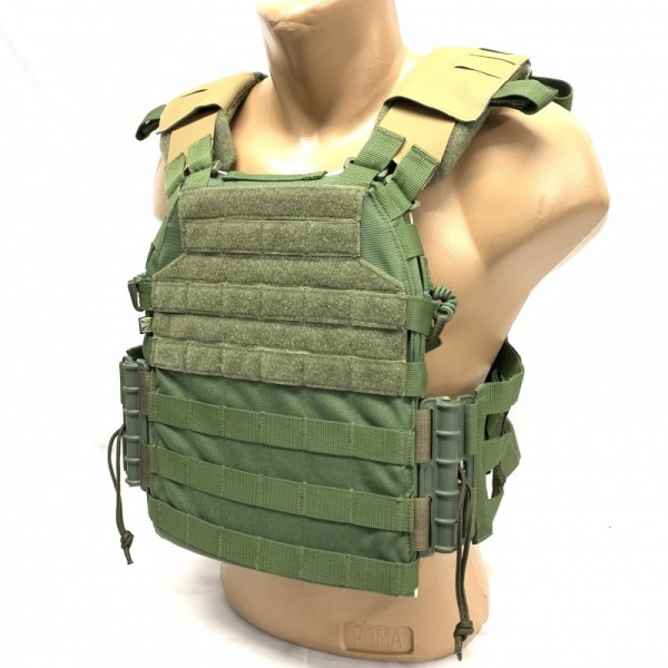 Плитоноска с системой быстрого сброса Plate carrier model M3 (олива) 5 класс защиты - 3581348