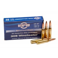 Патрон 308 калибр Win HPBT 12.3 g пачка