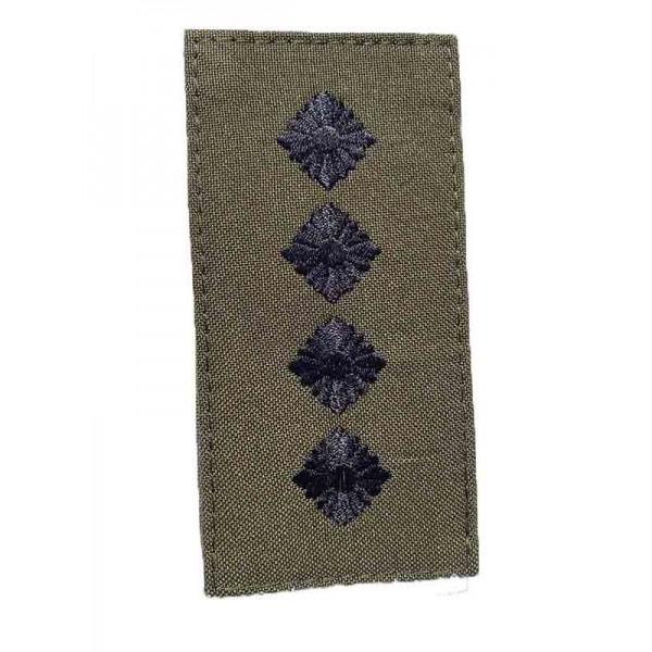 Погон на липучке Капитан ВСУ Олива (размер 5х10 см) - 3565609