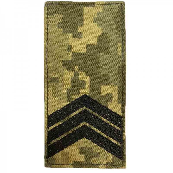 Погоны ВСУ сержант нового образца 2020 ММ-14 - 3565567