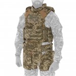 Модульний бронежилет Plastoon XM kit 6, MM14, 6 клас — Без бронеплит, 1 клас ДСТУ, L