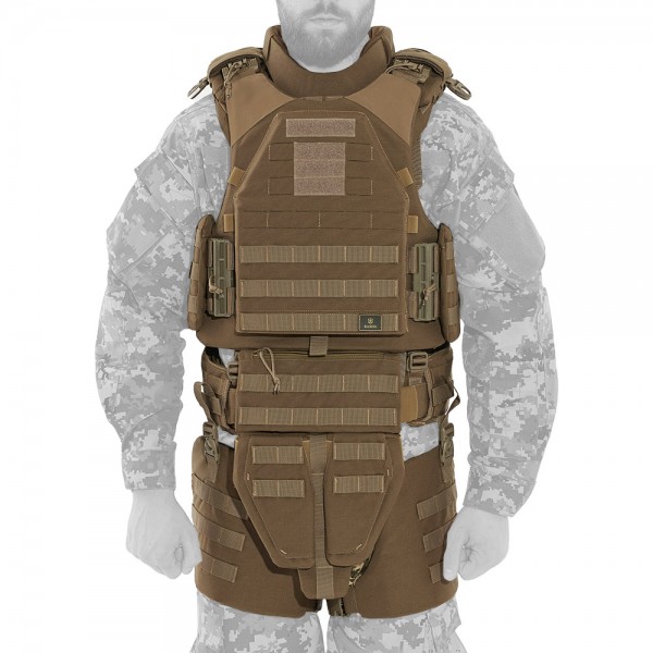 Модульний бронежилет Plastoon XM kit 6, coyote, 6 клас — Без бронеплит, 2 клас ДСТУ, M - 3598602