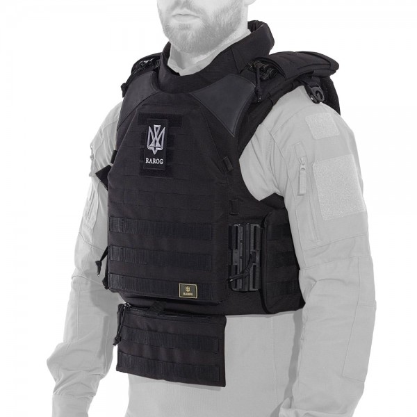 Модульний бронежилет Plastoon XM kit 3, black, 6 клас — Без бронеплит, 2 клас ДСТУ, L - 3598723