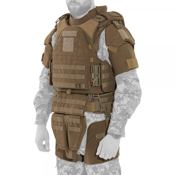 Модульний бронежилет Plastoon XM kit 7, coyote, 6 клас — Без бронеплит, 2 клас ДСТУ, M - 3598626