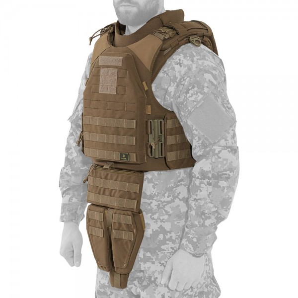 Модульний бронежилет Plastoon XM kit 4, coyote, 6 клас — 4 light ДСТУ, 2 клас ДСТУ, L - 3598537