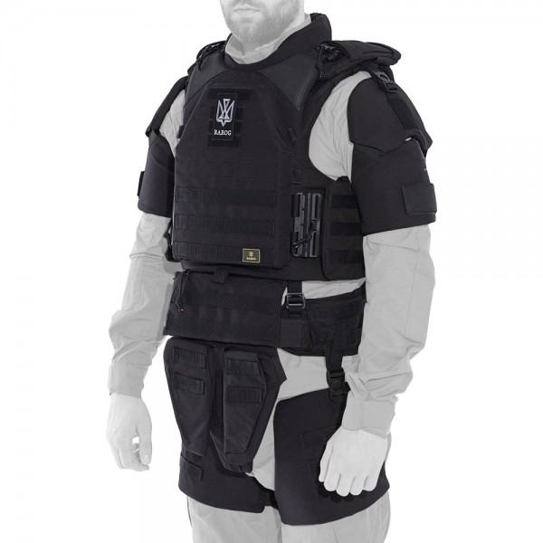 Модульний бронежилет Plastoon XM kit 7, black, 6 клас — Без бронеплит, 1 клас ДСТУ, M - 3598647