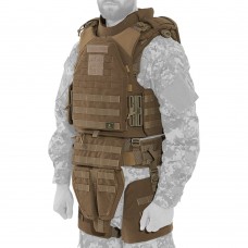 Модульний бронежилет Plastoon XM kit 6, coyote, 6 клас — Без бронеплит, 1 клас ДСТУ, M