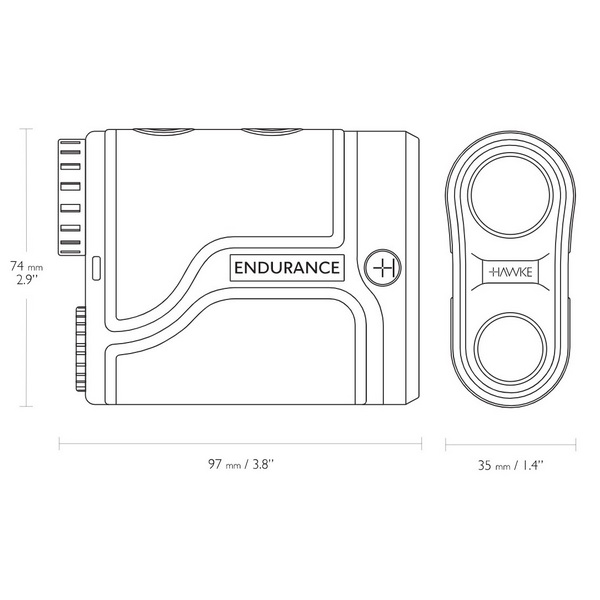 Лазерный дальномер Hawke LRF Endurance 1500 OLED - 3567611 Лазерный дальномер Hawke LRF Endurance 1500 OLED - 3567611