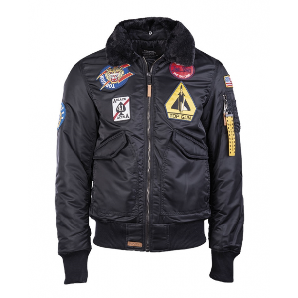 Куртка AVIATOR TOP GUN M.PELZKR.'AIR FORCE 'ЧЕРНАЯ - 3565989