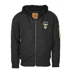 Куртка авіатор TOP GUN 'THE FLYING LEGEND' ЧОРНИЙ