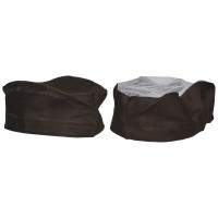 Поварская  шапка CZ / SK, коричневая с сеткой 