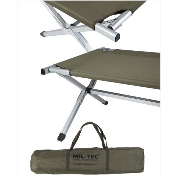 Польова ліжко US ТИП ALU M.TA.190X65 CM OLIV посилена - 3566027 Польова ліжко US ТИП ALU M.TA.190X65 CM OLIV посилена - 3566027