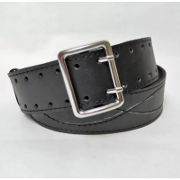 Ремінь шкіряний, офіцерський, портупея чорний