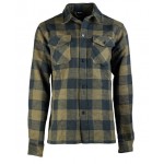 Рубашка фланелевая в клетку Черно-Оливковая Mil-Tec Германия