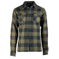 Рубашка фланелевая в клетку Черно-Оливковая Mil-Tec Германия