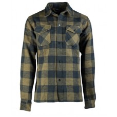 Сорочка фланелева в клітку Чорно-Оливкова Mil-Tec Німеччина