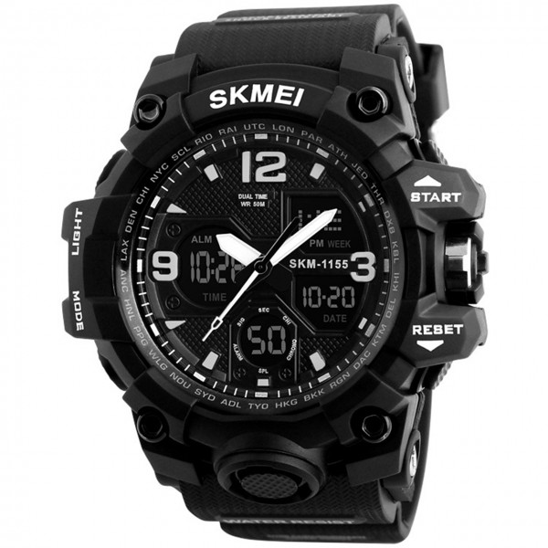 Годинник Skmei 1155B Black - 3565420
