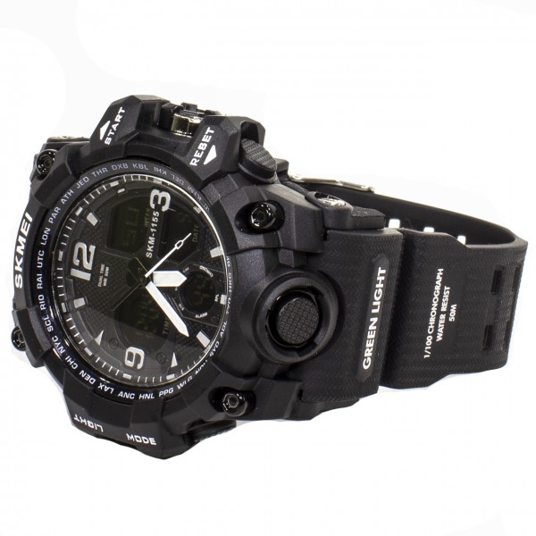 Годинник Skmei 1155B Black - 3565420