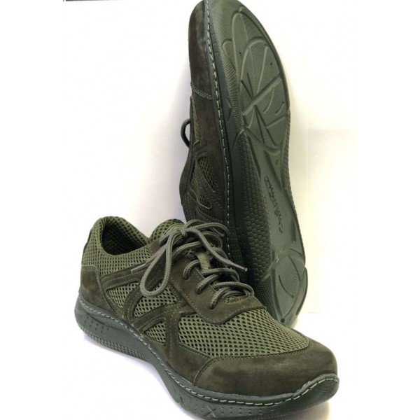 Кроссовки летние Панцирь олива сетка - 3555572