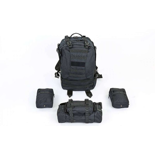 Рюкзак з підсумкими чорний на 55л - 3434350 Рюкзак з підсумкими чорний на 55л - 3434350