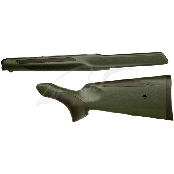 Приклад і цівка Hardwood для карабіна Sauer S 303. Матеріал - пластик. Колір - зелений. - 3457989
