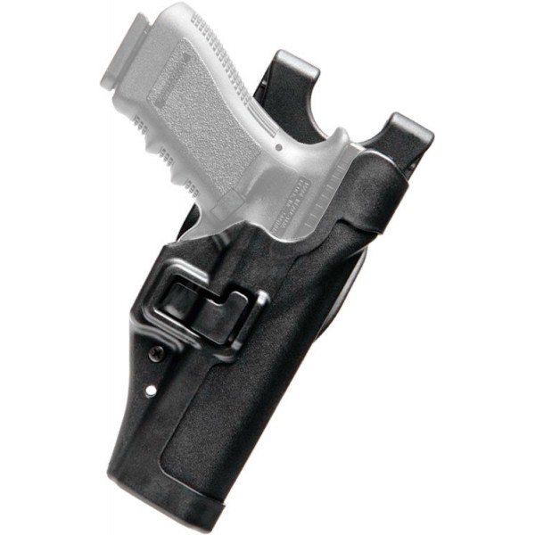 Кобура BLACKHAWK Sepra Level 2 для Glock 17,19,22-32 левша ц: черный - 