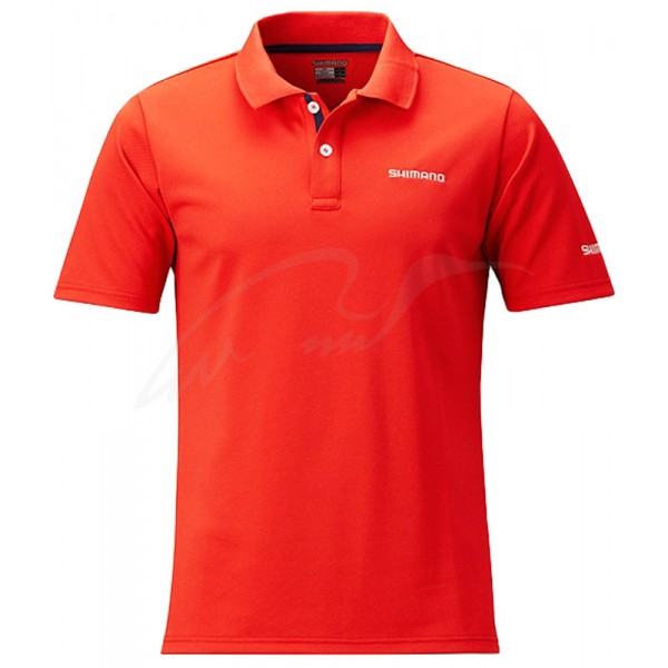 Тенниска Shimano Polo Shirt M ц:red - 