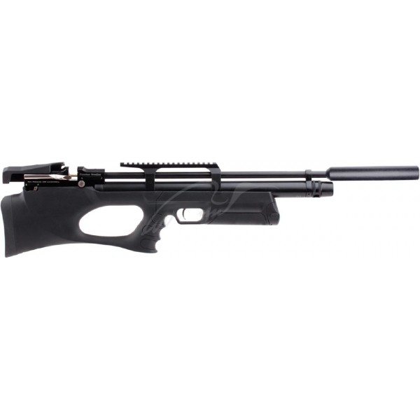 Винтовка пневматическая Kral Puncher Breaker PCP Synthetic 4,5 мм с глушителем. Цвет - черный - 