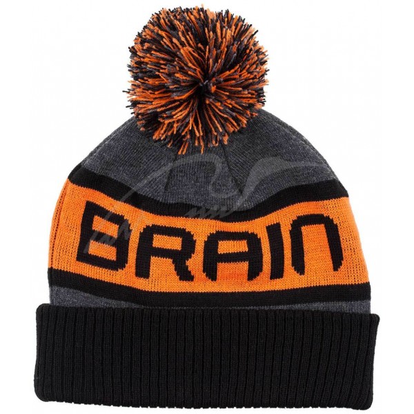 Шапка Brain Black/Grey/Orange ц:помаранчевий - 