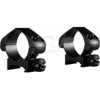 Кільця Hawke Precision Steel. Діаметр 30 мм. Висота основи - 5 мм. На планку Weaver