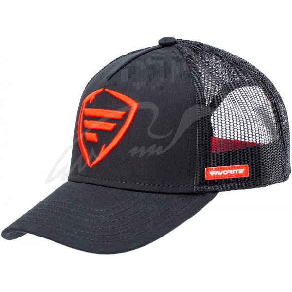 Кепка Favorite Black Red F Logo сітка 58 - 
