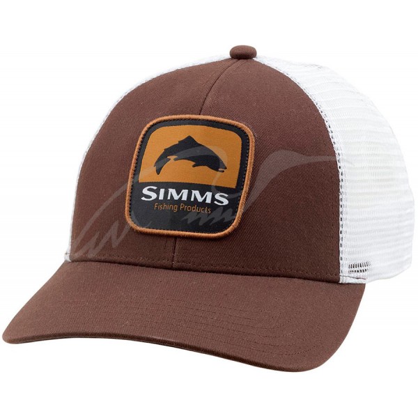 Кепка Simms Trout Patch Trucker Hat One size ц:bark - 