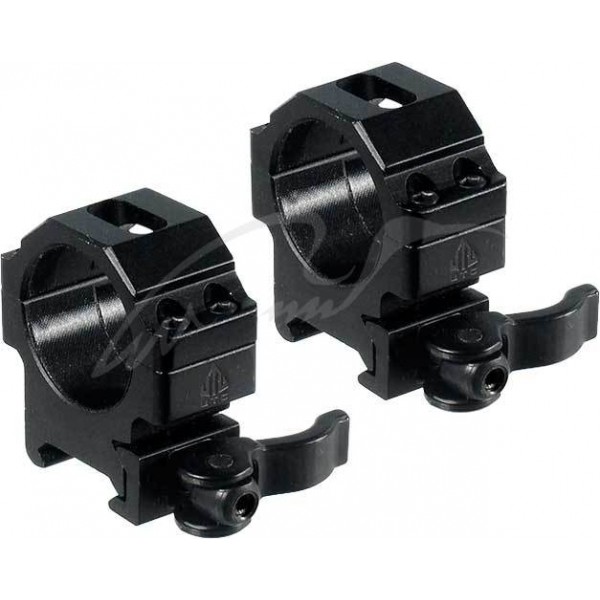 Кільця швидкознімні Leapers Max Strength. Діаметр - 30 мм Висота основи - 10 мм, На планку Weaver/Picatinny - 3556056