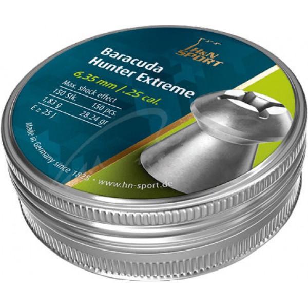 Пули пневматические H&N Baracuda Hunter Extreme 6,35 мм 150 шт/уп - 